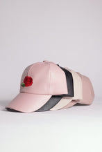 Load image into Gallery viewer, PU LEATHER RED ROSE BASEBALL CAP
