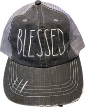 Load image into Gallery viewer, Blessed Rae Dunn Inspired Embroidered Trucker Hat