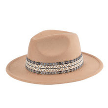 Load image into Gallery viewer, BOHO EMBROIDERED FEDORA HAT