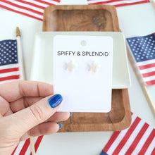 Load image into Gallery viewer, Star Studs - Pearly White