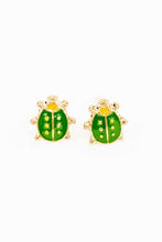 Load image into Gallery viewer, Mini Beetle Stud Earrings