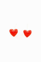 Load image into Gallery viewer, Mini Heart Stud Earrings