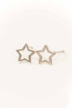 Load image into Gallery viewer, Star Outline Stud Earrings