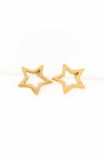 Load image into Gallery viewer, Star Outline Stud Earrings