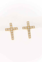 Load image into Gallery viewer, Cross Stud Earrings