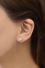 Load image into Gallery viewer, Sparkling Butterfly Stud Earrings