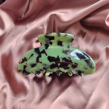 Load image into Gallery viewer, Candace Hair Claw - Olive Tortoise