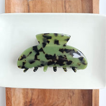 Load image into Gallery viewer, Candace Hair Claw - Olive Tortoise