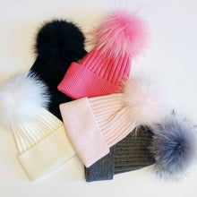 Load image into Gallery viewer, Pure Angora Genuine Fur Luxe Beanie