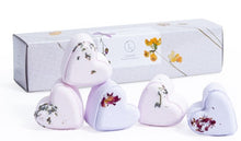 Load image into Gallery viewer, 5 heart shaped Shower Steamers Gift Set