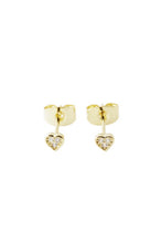 Load image into Gallery viewer, Mini Heart Crystal Stud Earrings