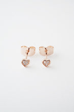 Load image into Gallery viewer, Mini Heart Crystal Stud Earrings