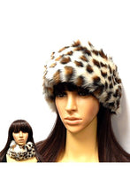 Load image into Gallery viewer, Leopard Long Hair Faux Fur Headband Hat