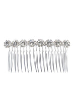 Load image into Gallery viewer, Sunflower Rhinestone Pearls String Comb