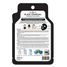 Load image into Gallery viewer, 10p-Black Charcoal purifying Face Mask Pack Sheet