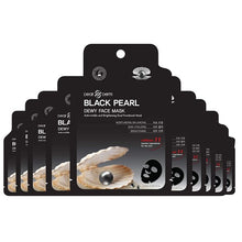 Load image into Gallery viewer, 10 Pack - Black Pearl Firming Face Mask Pack Sheet