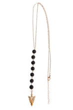 Load image into Gallery viewer, Lava Bead and Arrow Head Diffuser Necklace