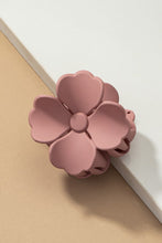 Load image into Gallery viewer, Matte color coated flower hair claw clip
