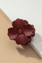 Load image into Gallery viewer, Matte color coated flower hair claw clip
