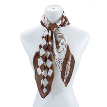 Load image into Gallery viewer, CHECKERED SILK FASHION SCARF
