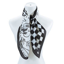 Load image into Gallery viewer, CHECKERED SILK FASHION SCARF
