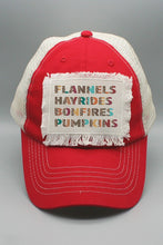 Load image into Gallery viewer, Leopard Flannels Bonfires Pumpkins Stack Hat

