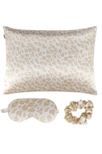 Load image into Gallery viewer, Satin Pillowcase Sleep Mask Scrunchie Gift Set
