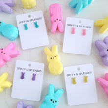 Load image into Gallery viewer, Glitter Bunny Studs - Yellow
