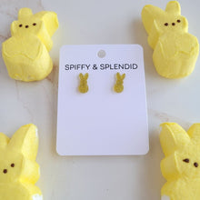 Load image into Gallery viewer, Glitter Bunny Studs - Yellow
