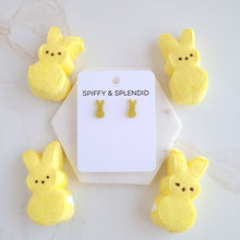 Load image into Gallery viewer, Glitter Bunny Studs - Yellow
