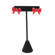 Load image into Gallery viewer, BOW SHAPED SHORT STUD EARINGS
