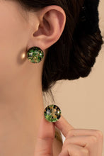 Load image into Gallery viewer, Resin ball stud earrings with dried flowers
