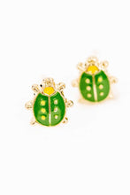 Load image into Gallery viewer, Mini Beetle Stud Earrings

