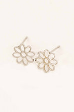 Load image into Gallery viewer, Daisy Outline Stud Earrings
