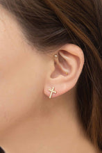 Load image into Gallery viewer, Cross Stud Earrings
