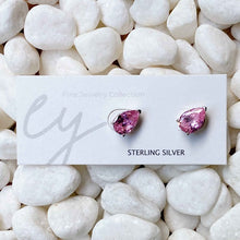 Load image into Gallery viewer, Luxe Teardrop Sterling Silver Stud Earrings
