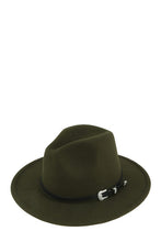 Load image into Gallery viewer, Basic Buckle Fedora Hat
