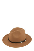 Load image into Gallery viewer, Basic Buckle Fedora Hat
