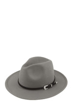 Load image into Gallery viewer, Basic Buckle Fedora Hat

