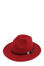 Load image into Gallery viewer, Basic Buckle Fedora Hat
