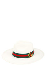 Load image into Gallery viewer, GO Charm with Stripe Band Fedora Hat
