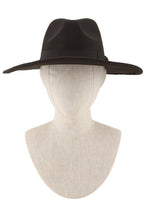 Load image into Gallery viewer, Felt Ribbon Basic Fedora Hat
