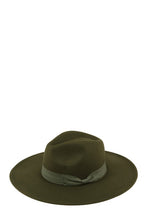 Load image into Gallery viewer, Felt Ribbon Basic Fedora Hat
