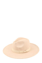 Load image into Gallery viewer, Felt Ribbon Basic Fedora Hat

