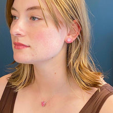 Load image into Gallery viewer, Exceptional Cut Sterling Silver Stud Earrings
