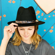 Load image into Gallery viewer, Leopard Band Fedora Hat
