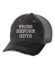 Load image into Gallery viewer, Fries Before Guys Embroidered Trucker Hat
