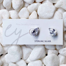 Load image into Gallery viewer, Luxe Teardrop Sterling Silver Stud Earrings

