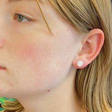 Load image into Gallery viewer, Exceptional Cut Sterling Silver Stud Earrings
