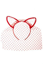 Load image into Gallery viewer, LACE CAT EARS HEADBAND
